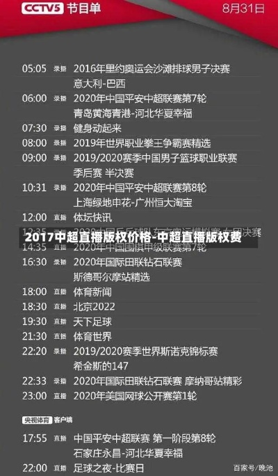 2017年中超转播权 中超转播权2021-第3张图片-www.211178.com_果博福布斯